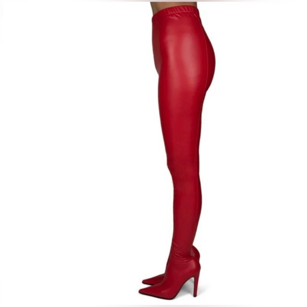 Jeffrey Campbell Pantalones Boots – Red | Size 10 | NEW IN BOX